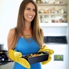 image:imageBPAFree Soft Silicone 4 Piece Oven Mitts amp Trivets Set  Ultra Heat Resistant Oven Mitts with Thick Cotton Liner  Long Slip Resistant Pot Holders Flexible Oven Gloves  Royal BlueYellow