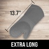 image:imageBPAFree Soft Silicone 4 Piece Oven Mitts amp Trivets Set  Ultra Heat Resistant Oven Mitts with Thick Cotton Liner  Long Slip Resistant Pot Holders Flexible Oven Gloves  Royal BlueGray