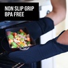 image:imageBPAFree Soft Silicone 4 Piece Oven Mitts amp Trivets Set  Ultra Heat Resistant Oven Mitts with Thick Cotton Liner  Long Slip Resistant Pot Holders Flexible Oven Gloves  Royal BlueNavy Blue