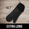 image:imageBPAFree Soft Silicone 4 Piece Oven Mitts amp Trivets Set  Ultra Heat Resistant Oven Mitts with Thick Cotton Liner  Long Slip Resistant Pot Holders Flexible Oven Gloves  Royal BlueBlack