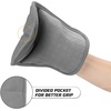 image:imageBPAFree Soft Silicone 4 Piece Oven Mitts amp Trivets Set  Ultra Heat Resistant Oven Mitts with Thick Cotton Liner  Long Slip Resistant Pot Holders Flexible Oven Gloves  Royal BlueBlack