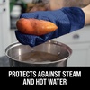 image:imageBPAFree Soft Silicone 4 Piece Oven Mitts amp Trivets Set  Ultra Heat Resistant Oven Mitts with Thick Cotton Liner  Long Slip Resistant Pot Holders Flexible Oven Gloves  Royal BlueNavy Blue
