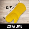 image:imageBPAFree Soft Silicone 4 Piece Oven Mitts amp Trivets Set  Ultra Heat Resistant Oven Mitts with Thick Cotton Liner  Long Slip Resistant Pot Holders Flexible Oven Gloves  Royal BlueYellow