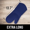 image:imageBPAFree Soft Silicone 4 Piece Oven Mitts amp Trivets Set  Ultra Heat Resistant Oven Mitts with Thick Cotton Liner  Long Slip Resistant Pot Holders Flexible Oven Gloves  Royal BlueBlue