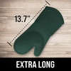 image:imageBPAFree Soft Silicone 4 Piece Oven Mitts amp Trivets Set  Ultra Heat Resistant Oven Mitts with Thick Cotton Liner  Long Slip Resistant Pot Holders Flexible Oven Gloves  Royal BlueGreen