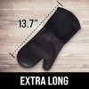 image:imageBPAFree Soft Silicone 4 Piece Oven Mitts amp Trivets Set  Ultra Heat Resistant Oven Mitts with Thick Cotton Liner  Long Slip Resistant Pot Holders Flexible Oven Gloves  Royal BlueBlack
