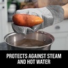 image:imageBPAFree Soft Silicone 4 Piece Oven Mitts amp Trivets Set  Ultra Heat Resistant Oven Mitts with Thick Cotton Liner  Long Slip Resistant Pot Holders Flexible Oven Gloves  Royal BlueGray