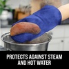image:imageBPAFree Soft Silicone 4 Piece Oven Mitts amp Trivets Set  Ultra Heat Resistant Oven Mitts with Thick Cotton Liner  Long Slip Resistant Pot Holders Flexible Oven Gloves  Royal BlueBlue