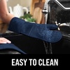 image:imageBPAFree Soft Silicone 4 Piece Oven Mitts amp Trivets Set  Ultra Heat Resistant Oven Mitts with Thick Cotton Liner  Long Slip Resistant Pot Holders Flexible Oven Gloves  Royal BlueNavy Blue