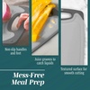 image:imageCutting Boards for Kitchen  BPAFree Chopping Board  Different Sizes amp Non Slip Handles  Reversible Large Cutting Board Set  Unique Gifts for Cooks Who Have Everything  3Pack GrayGray on Gray