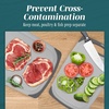 image:imageCutting Boards for Kitchen  BPAFree Chopping Board  Different Sizes amp Non Slip Handles  Reversible Large Cutting Board Set  Unique Gifts for Cooks Who Have Everything  3Pack GrayGray on Gray