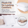 image:imageFern and Willow Premium Bed Pillows  Set of 2 26x20  Luxurious UltraSoft Cooling Pillow  Hotel Quality Down Alternative Fill Medium Firm Support for Side Back amp Stomach SleepersQueen Pack of 2