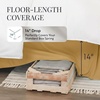 image:imageLinen Market Bed Skirt  Ultra Soft Microfiber  Easy Fit with 14 Inch Tailored Drop  Hotel Quality Shrinkage amp Fade Resistant  Bed Cover  Queen Bed Set  Bedroom Dcor  Light GrayGold