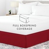 image:imageLinen Market Bed Skirt  Ultra Soft Microfiber  Easy Fit with 14 Inch Tailored Drop  Hotel Quality Shrinkage amp Fade Resistant  Bed Cover  Queen Bed Set  Bedroom Dcor  Light GrayBurgundy