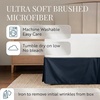 image:imageLinen Market Bed Skirt  Ultra Soft Microfiber  Easy Fit with 14 Inch Tailored Drop  Hotel Quality Shrinkage amp Fade Resistant  Bed Cover  Queen Bed Set  Bedroom Dcor  Light GrayNavy