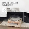 image:imageLinen Market Bed Skirt  Ultra Soft Microfiber  Easy Fit with 14 Inch Tailored Drop  Hotel Quality Shrinkage amp Fade Resistant  Bed Cover  Queen Bed Set  Bedroom Dcor  Light GrayBlack