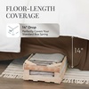 image:imageLinen Market Bed Skirt  Ultra Soft Microfiber  Easy Fit with 14 Inch Tailored Drop  Hotel Quality Shrinkage amp Fade Resistant  Bed Cover  Queen Bed Set  Bedroom Dcor  Light GrayChocolate
