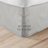 image:imageLinen Market Bed Skirt  Ultra Soft Microfiber  Easy Fit with 14 Inch Tailored Drop  Hotel Quality Shrinkage amp Fade Resistant  Bed Cover  Queen Bed Set  Bedroom Dcor  Light GrayLight Gray