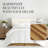 image:imageLinen Market Bed Skirt  Ultra Soft Microfiber  Easy Fit with 14 Inch Tailored Drop  Hotel Quality Shrinkage amp Fade Resistant  Bed Cover  Queen Bed Set  Bedroom Dcor  Light GrayGold