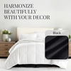 image:imageLinen Market Bed Skirt  Ultra Soft Microfiber  Easy Fit with 14 Inch Tailored Drop  Hotel Quality Shrinkage amp Fade Resistant  Bed Cover  Queen Bed Set  Bedroom Dcor  Light GrayBlack