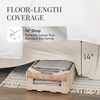 image:imageLinen Market Bed Skirt  Ultra Soft Microfiber  Easy Fit with 14 Inch Tailored Drop  Hotel Quality Shrinkage amp Fade Resistant  Bed Cover  Queen Bed Set  Bedroom Dcor  Light GrayIvory