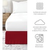 image:imageLinen Market Bed Skirt  Ultra Soft Microfiber  Easy Fit with 14 Inch Tailored Drop  Hotel Quality Shrinkage amp Fade Resistant  Bed Cover  Queen Bed Set  Bedroom Dcor  Light GrayBurgundy