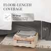 image:imageLinen Market Bed Skirt  Ultra Soft Microfiber  Easy Fit with 14 Inch Tailored Drop  Hotel Quality Shrinkage amp Fade Resistant  Bed Cover  Queen Bed Set  Bedroom Dcor  Light GrayGray