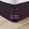 image:imageLinen Market Bed Skirt  Ultra Soft Microfiber  Easy Fit with 14 Inch Tailored Drop  Hotel Quality Shrinkage amp Fade Resistant  Bed Cover  Queen Bed Set  Bedroom Dcor  Light GrayPurple