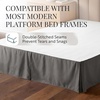 image:imageLinen Market Bed Skirt  Ultra Soft Microfiber  Easy Fit with 14 Inch Tailored Drop  Hotel Quality Shrinkage amp Fade Resistant  Bed Cover  Queen Bed Set  Bedroom Dcor  Light GrayGray