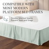 image:imageLinen Market Bed Skirt  Ultra Soft Microfiber  Easy Fit with 14 Inch Tailored Drop  Hotel Quality Shrinkage amp Fade Resistant  Bed Cover  Queen Bed Set  Bedroom Dcor  Light GrayAqua