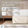 image:imageLinen Market Bed Skirt  Ultra Soft Microfiber  Easy Fit with 14 Inch Tailored Drop  Hotel Quality Shrinkage amp Fade Resistant  Bed Cover  Queen Bed Set  Bedroom Dcor  Light GrayIvory