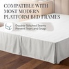image:imageLinen Market Bed Skirt  Ultra Soft Microfiber  Easy Fit with 14 Inch Tailored Drop  Hotel Quality Shrinkage amp Fade Resistant  Bed Cover  Queen Bed Set  Bedroom Dcor  Light GrayLight Gray