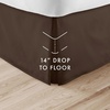 image:imageLinen Market Bed Skirt  Ultra Soft Microfiber  Easy Fit with 14 Inch Tailored Drop  Hotel Quality Shrinkage amp Fade Resistant  Bed Cover  Queen Bed Set  Bedroom Dcor  Light GrayChocolate