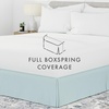 image:imageLinen Market Bed Skirt  Ultra Soft Microfiber  Easy Fit with 14 Inch Tailored Drop  Hotel Quality Shrinkage amp Fade Resistant  Bed Cover  Queen Bed Set  Bedroom Dcor  Light GrayAqua