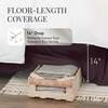 image:imageLinen Market Bed Skirt  Ultra Soft Microfiber  Easy Fit with 14 Inch Tailored Drop  Hotel Quality Shrinkage amp Fade Resistant  Bed Cover  Queen Bed Set  Bedroom Dcor  Light GrayPurple