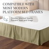 image:imageLinen Market Bed Skirt  Ultra Soft Microfiber  Easy Fit with 14 Inch Tailored Drop  Hotel Quality Shrinkage amp Fade Resistant  Bed Cover  Queen Bed Set  Bedroom Dcor  Light GraySage