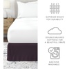 image:imageLinen Market Bed Skirt  Ultra Soft Microfiber  Easy Fit with 14 Inch Tailored Drop  Hotel Quality Shrinkage amp Fade Resistant  Bed Cover  Queen Bed Set  Bedroom Dcor  Light GrayPurple