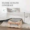 image:imageLinen Market Bed Skirt  Ultra Soft Microfiber  Easy Fit with 14 Inch Tailored Drop  Hotel Quality Shrinkage amp Fade Resistant  Bed Cover  Queen Bed Set  Bedroom Dcor  Light GrayWhite