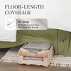 image:imageLinen Market Bed Skirt  Ultra Soft Microfiber  Easy Fit with 14 Inch Tailored Drop  Hotel Quality Shrinkage amp Fade Resistant  Bed Cover  Queen Bed Set  Bedroom Dcor  Light GraySage