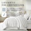 image:imageLinen Market Bed Skirt  Ultra Soft Microfiber  Easy Fit with 14 Inch Tailored Drop  Hotel Quality Shrinkage amp Fade Resistant  Bed Cover  Queen Bed Set  Bedroom Dcor  Light GrayWhite
