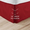 image:imageLinen Market Bed Skirt  Ultra Soft Microfiber  Easy Fit with 14 Inch Tailored Drop  Hotel Quality Shrinkage amp Fade Resistant  Bed Cover  Queen Bed Set  Bedroom Dcor  Light GrayBurgundy