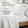 image:imageLinen Market DoubleBrushed Microfiber Queen Sheet Set 4 Piece  OekoTEX Certified Ultra Soft amp WrinkleFree  16 Deep Pocket Sheets  Easy Care Queen Size  IvoryLight Gray