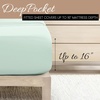 image:imageLinen Market DoubleBrushed Microfiber Queen Sheet Set 4 Piece  OekoTEX Certified Ultra Soft amp WrinkleFree  16 Deep Pocket Sheets  Easy Care Queen Size  IvoryMint