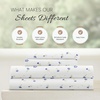 image:imageLinen Market DoubleBrushed Microfiber Queen Sheet Set 4 Piece  OekoTEX Certified Ultra Soft amp WrinkleFree  16 Deep Pocket Sheets  Easy Care Queen Size  IvorySoft Floral Light Blue