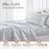 image:imageLinen Market DoubleBrushed Microfiber Queen Sheet Set 4 Piece  OekoTEX Certified Ultra Soft amp WrinkleFree  16 Deep Pocket Sheets  Easy Care Queen Size  IvoryCoarse Paisley Navy