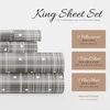 image:imageLinen Market DoubleBrushed Microfiber Queen Sheet Set 4 Piece  OekoTEX Certified Ultra Soft amp WrinkleFree  16 Deep Pocket Sheets  Easy Care Queen Size  IvoryPolkadot Gray
