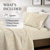 image:imageLinen Market DoubleBrushed Microfiber Queen Sheet Set 4 Piece  OekoTEX Certified Ultra Soft amp WrinkleFree  16 Deep Pocket Sheets  Easy Care Queen Size  IvoryFall Foliage Yellow