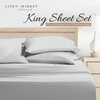 image:imageLinen Market DoubleBrushed Microfiber Queen Sheet Set 4 Piece  OekoTEX Certified Ultra Soft amp WrinkleFree  16 Deep Pocket Sheets  Easy Care Queen Size  IvoryCalm Light Gray