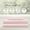 image:imageLinen Market DoubleBrushed Microfiber Queen Sheet Set 4 Piece  OekoTEX Certified Ultra Soft amp WrinkleFree  16 Deep Pocket Sheets  Easy Care Queen Size  IvoryMy Heart Pink