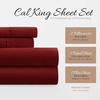 image:imageLinen Market DoubleBrushed Microfiber Queen Sheet Set 4 Piece  OekoTEX Certified Ultra Soft amp WrinkleFree  16 Deep Pocket Sheets  Easy Care Queen Size  IvoryBurgundy